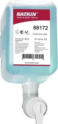 Katrin Duschgel Head & Body Arctic Breeze 12 x 500 ml wohltuendes Balsam für Körper und Haare, 12 S (500 ml)