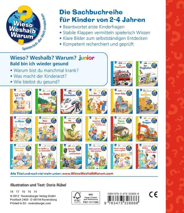 Produktbild Ravensburger Bald bin ich wieder gesund (Deutsch, Doris Rübel, 2012)