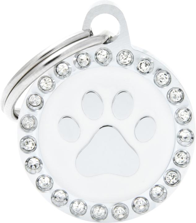 Produktbild Myfamily MyFa tegn glam, cirkel med pote, hvid (Hund)