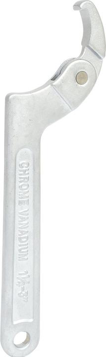 Actual product image KS Tools Hinged hook wrench with nose. 32-76mm 517.1303 (32 mm, 45 mm, 58 mm, 50 mm, 41 mm, 43 mm, 44 mm, 63 mm, 33 mm, 54 mm, 68 mm, 34 mm, 62 mm, 42 mm, 66 mm, 67 mm, 56 mm, 35 mm, 46 mm, 74 mm, 55 mm, 37 mm, 76 mm, 70 mm, 57 mm, 39 mm, 48 mm, 38 mm, 65 mm, 52 mm, 75 mm, 49 mm, 40 mm, 60 mm, 71 mm, 47 mm, 36 mm)