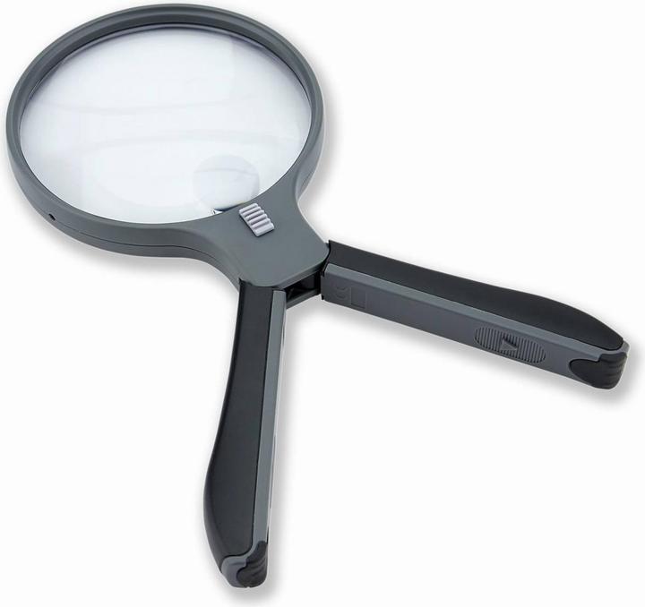 Actual product image Carson Optical HF-11 split handle magnifier Freehand magnifier with illumination