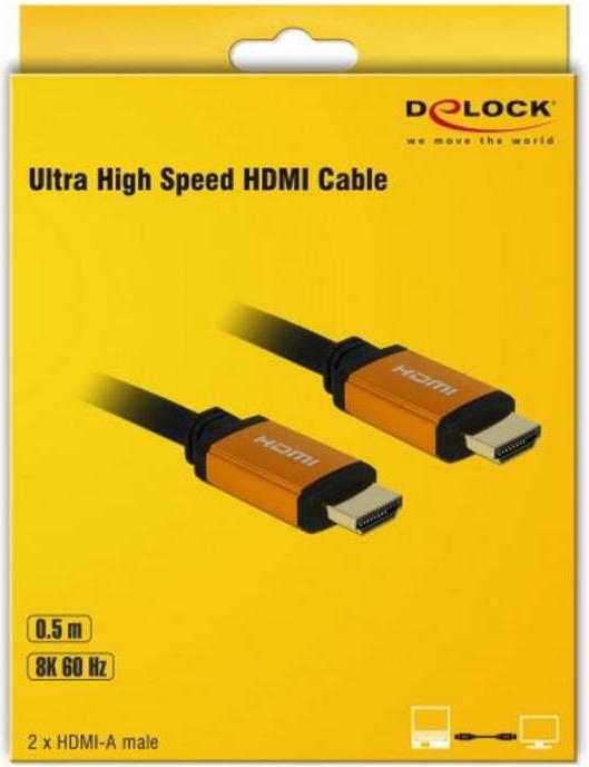 Produktbild Delock HDMI (Typ A) — HDMI (Typ A) (0.50 m, HDMI, 2.0)