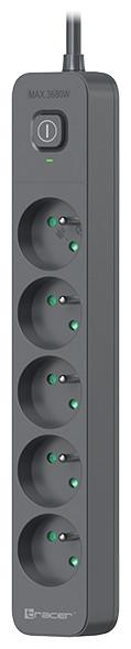 Tracer 47025 Zebra mobile ready 1.5m (5 outlets + 2USB 2,1A)