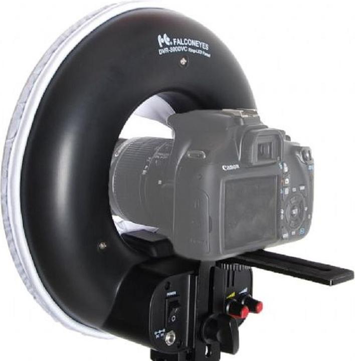 Image du produit Falcon Eyes Lampe annulaire LED bicolore Dimmable DVR-300DVC sur 230V (éclairage annulaire)