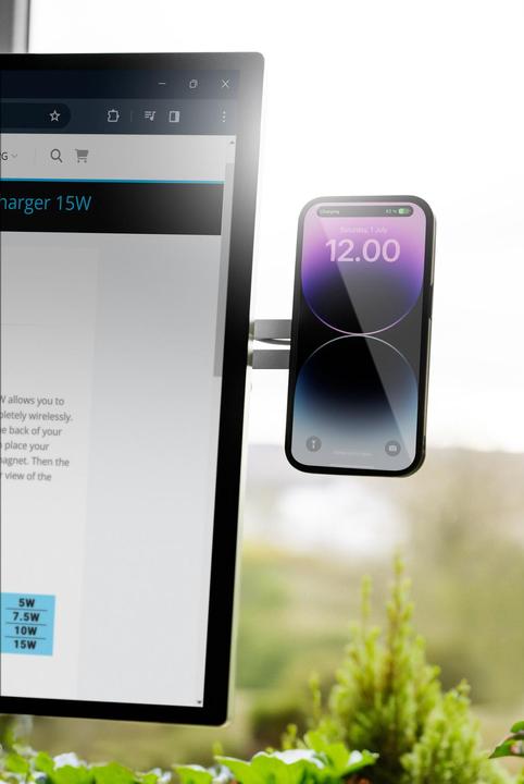 Actual product image Sandberg ScreenMount Magnet Charger 15W (15 W)