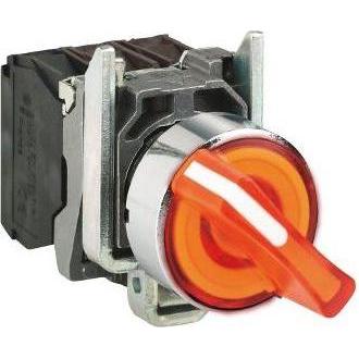Schneider Electric Wahlschalter XB4BK125M5, Taster + Schalter, Orange