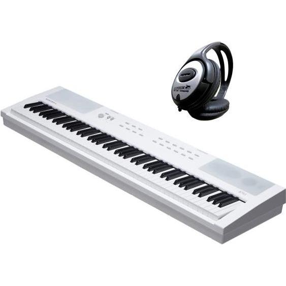 Kurzweil Stage Piano KAE1-WH 88 Tasten mit Kopfhörer (88 Tasten), Keyboard, Weiss