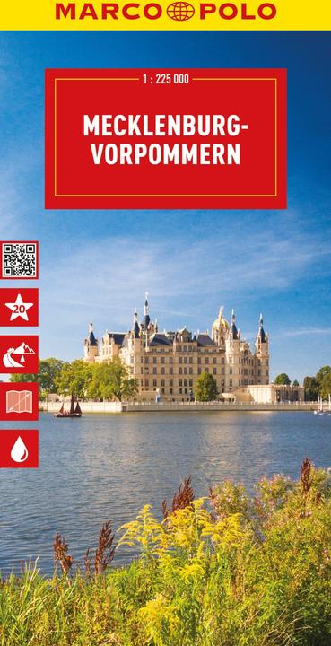 Travel Map Germany 02 Mecklenburg-Western Pomerania 1:200,000