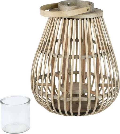 Produktbild Greemotion Bambus Laterne, ca. 33 x 40 x 33 cm