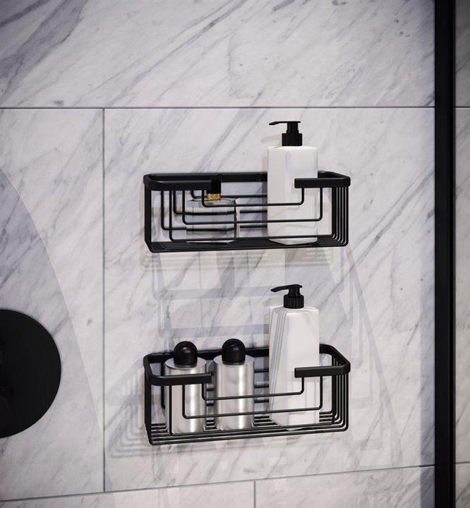 Actual product image Gedy Shower Basket Stainless Steel 2419 (8.60 x 25.20 x 10.20 cm)