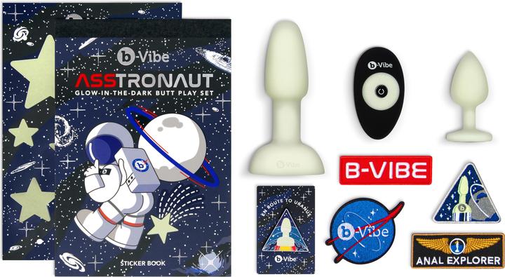 Produktbild Earthly Body B-Vibe - ASStronaut Glow-in-the-Dark Butt Play Set