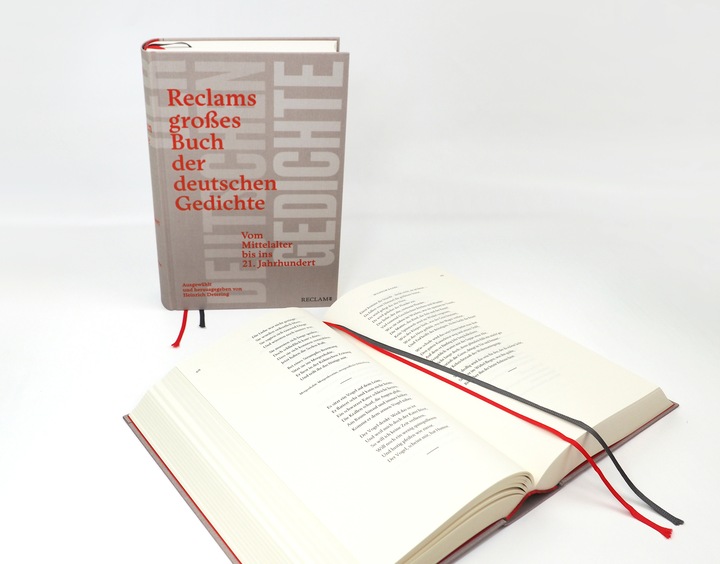 Produktbild Reclams grosses Buch der deutschen Gedichte (Deutsch, Heinrich Detering, 2024)