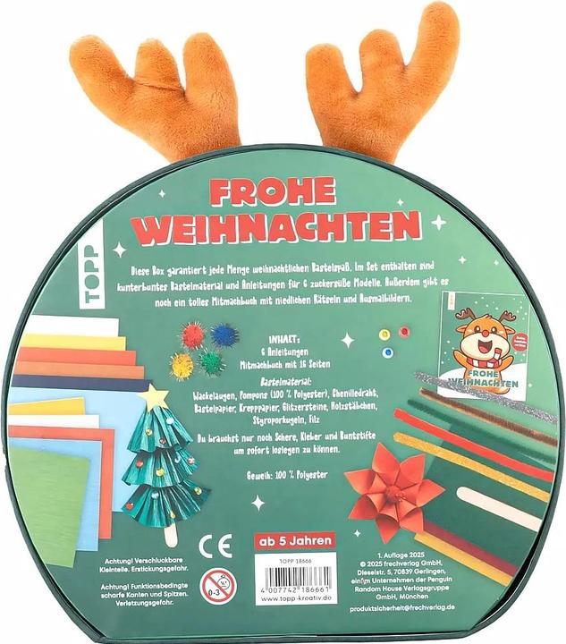 Actual product image Topp Bastelbox Weihnachten. Mit Anleitungen, Bastelmaterial und Mitmachbuch