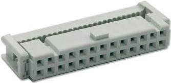 Actual product image Speed 10 pole IDC wire to board female flatcable connector with 1.27mm pitch