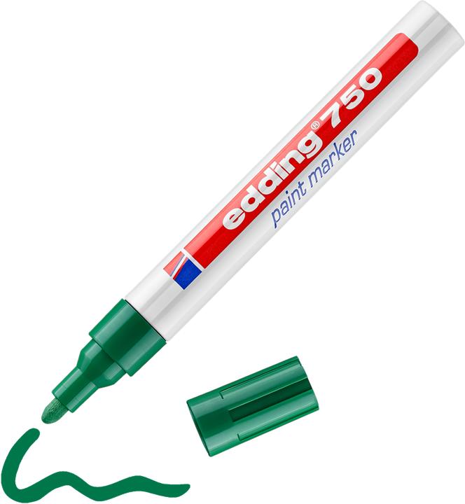 Actual product image Edding Paint marker 750, 2-4 mm, versch. Colors, versch. VE (Green, 4 mm, 10 x)