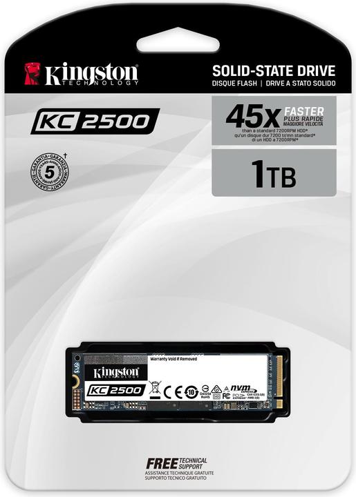 Produktbild Kingston KC2500 (1000 GB, M.2 2280)