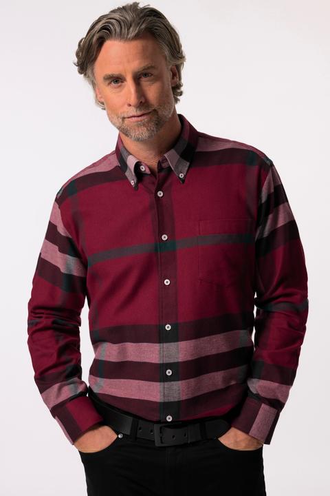 Produktbild Boston Park Karo-Flanellhemd, Langarm, Buttondown-Kragen, Comfort Fit (3XL)