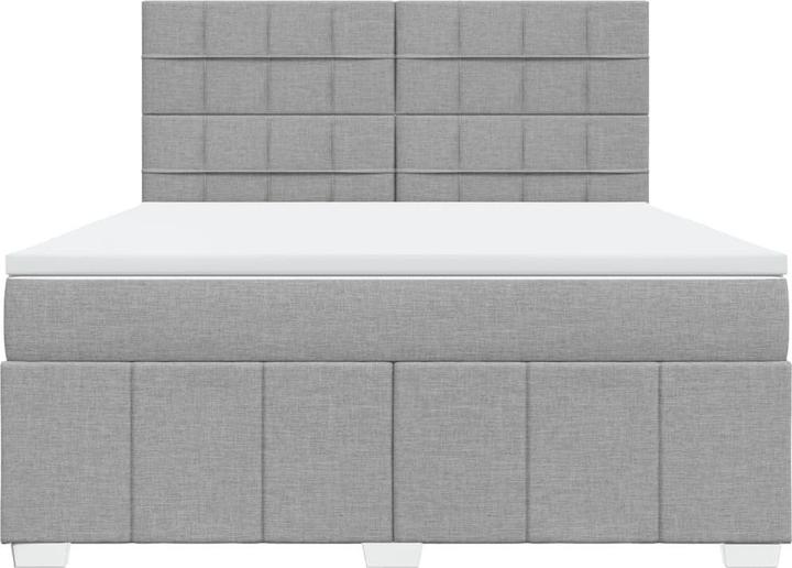 Actual product image vidaXL Bo x spring bed with mattress 90 x 190 cm fabric (90 x 190 cm)