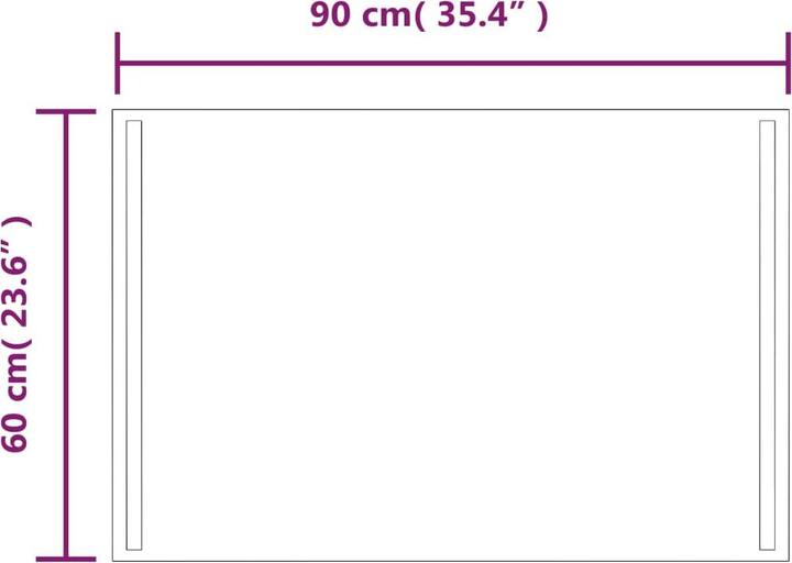 Immagine prodotto vidaXL Spiegel (60 x 90 cm)