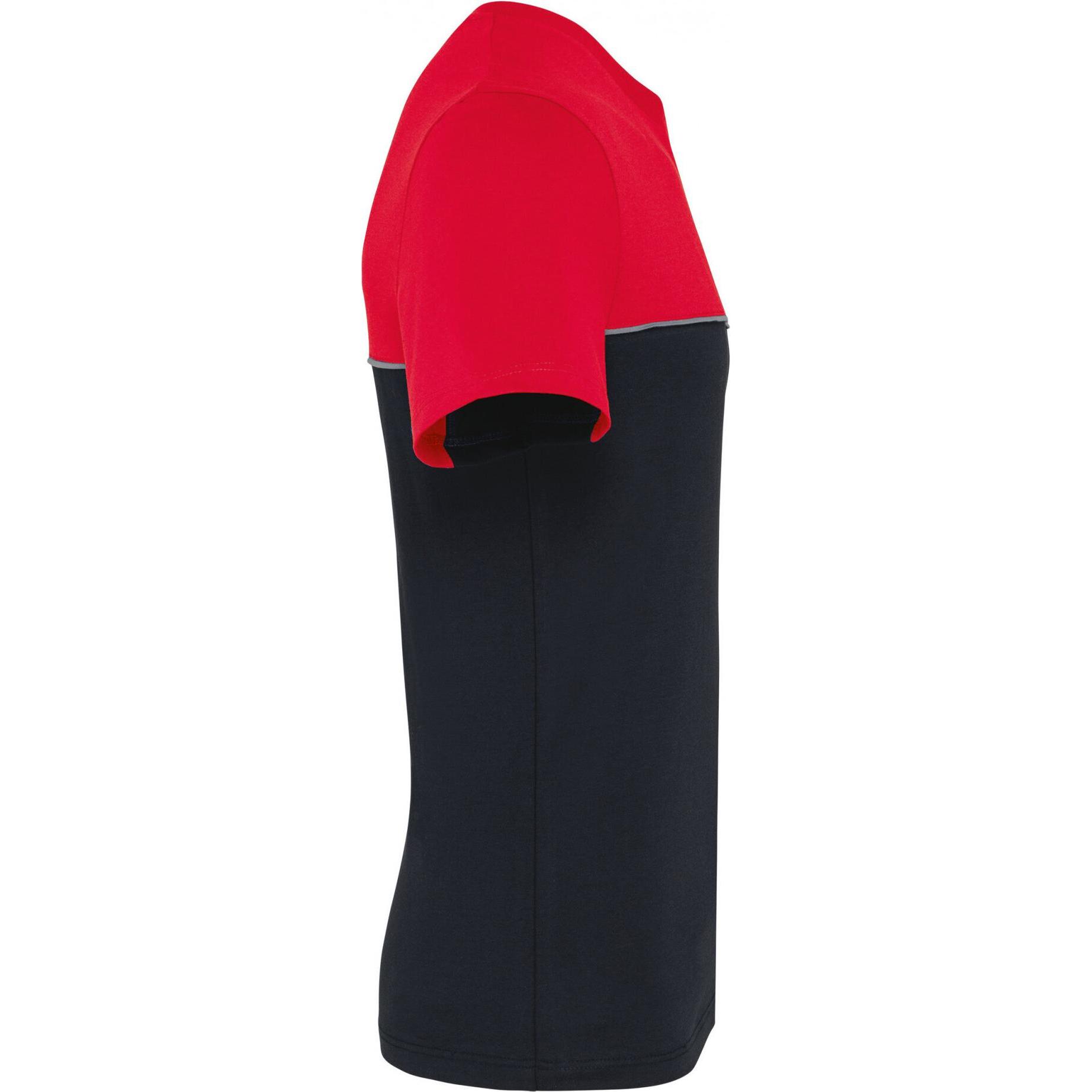 Thumbnail - Kariban, Herren, Shirt, Zweifarbiges umweltfreundliches T-Shirt, Rot, Schwarz, (3XL)