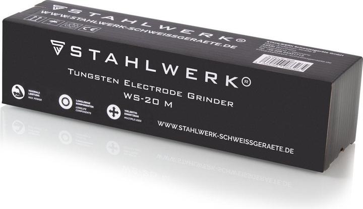 Produktbild Stahlwerk Wolframschleifgerät WS-20 M mit 125W für Wolframelektroden 1,6-3,2 mm (Geradschleifer, 125 W)
