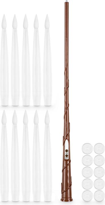 Produktbild Idena Schwebende LED Kerzen warmweiss Zauberstab Fernbedienung elfenbein 10 Stück batteriebetrieben (10 x)