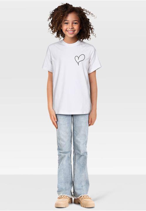 Produktbild Urban Classics Heart Tee white 134/140 (134, 140)
