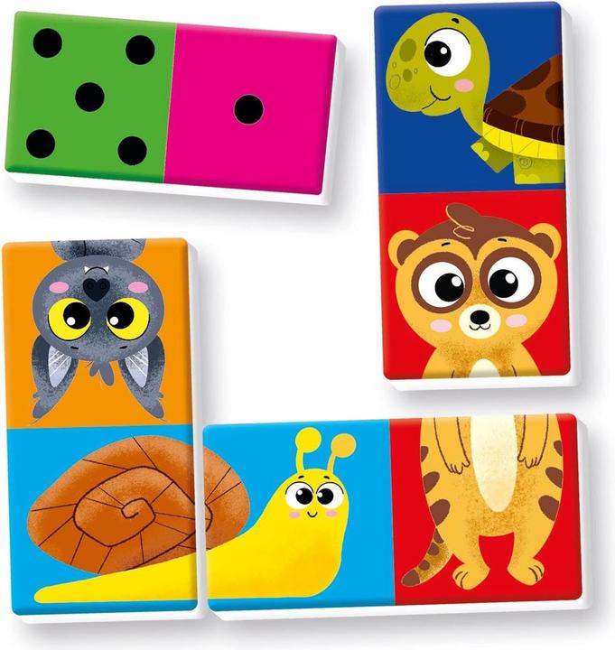 Actual product image Clementoni Domino Numeri e Animali (German)