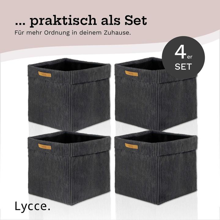 Actual product image Aufbewahrungskorb Casual Faltbare Aufbewahrungsbox Cord 4P (33 cm, 4x)