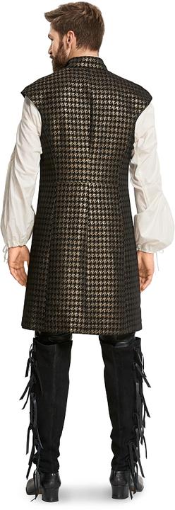 Actual product image Pattern long waistcoat + shirt