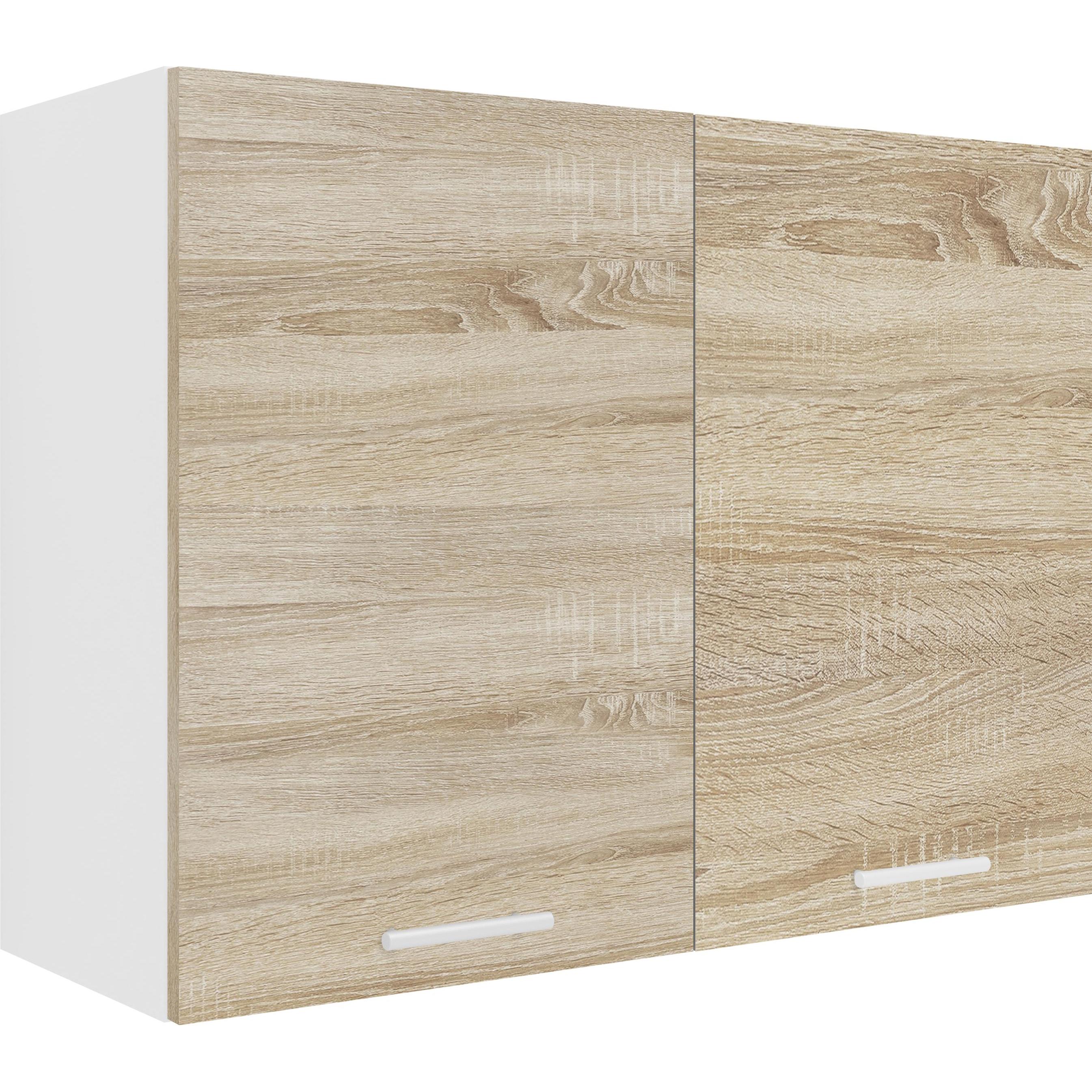 VCM, Regal, Küchenschrank Breite 80 cm Holztür Hängeschrank Küche Küchenmöbel Esilo (80 x 60 x 31 cm)