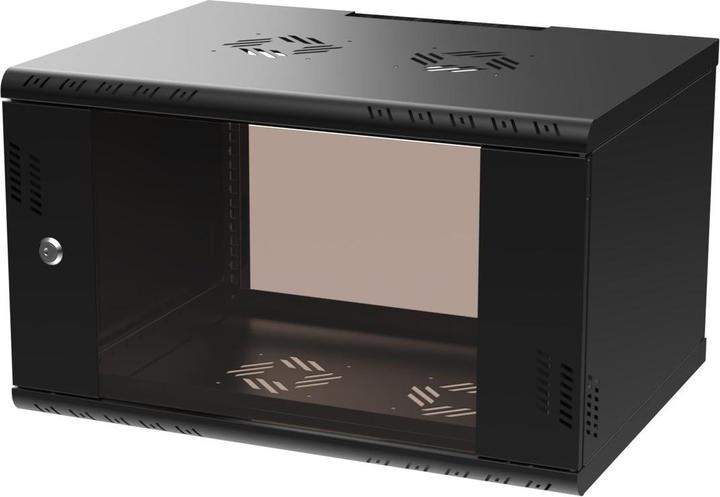 Immagine prodotto Extralink ARMADIO RACK PREMIUM 6U 600X450 MONTATO A PARETE NERO (6 HE, Rack da 19 pollici)