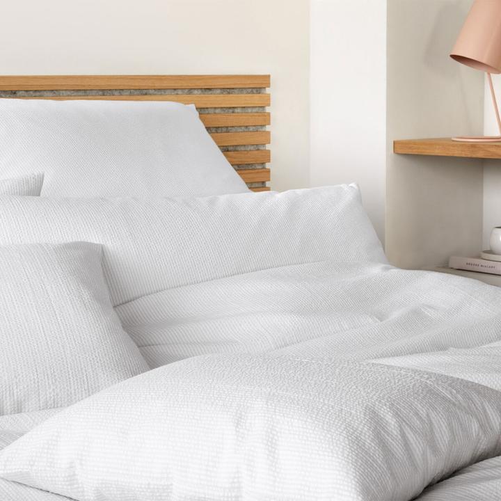 Actual product image Elegante Stockholm woven seersucker bed linen (Bedding set, 135 x 200 cm, 40 x 80 cm)