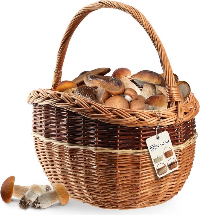 Kadax Weidenkorb für Pilze und Einkäufe
