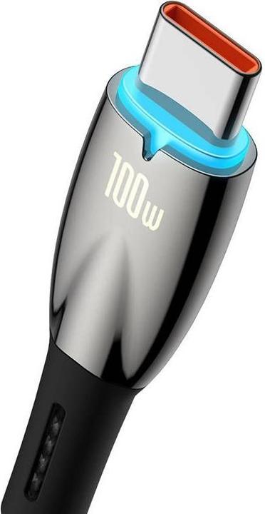 Produktbild Baseus USB cable for USB-C Glimmer Series, 100W, 1m (Black) (1 m, USB 2.0, 100 W)