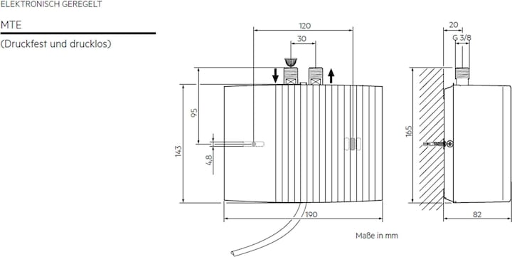 Immagine prodotto AEG Haustechnik Piccolo scaldacqua istantaneo MTH 440 per lavamani, 4,4 kW, attacco fisso 230V, non pressurizzato