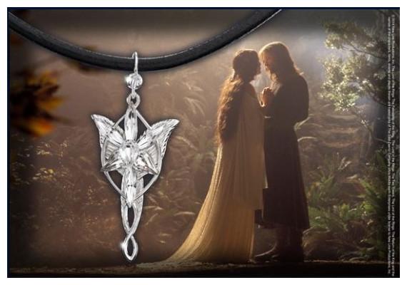 Immagine prodotto Noble Collection Il Signore degli Anelli - Mini Collana Evenstar (Argento)