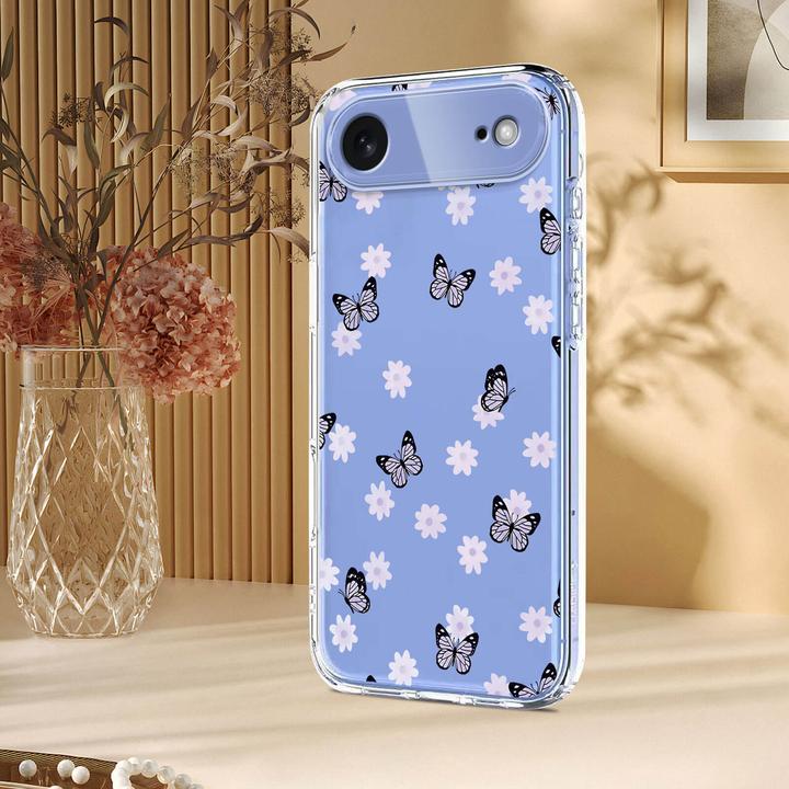 Immagine prodotto Cover-Discount iPhone 17 Air - Silikon Gummi Hülle Blumen (Apple iPhone 17 Pro)