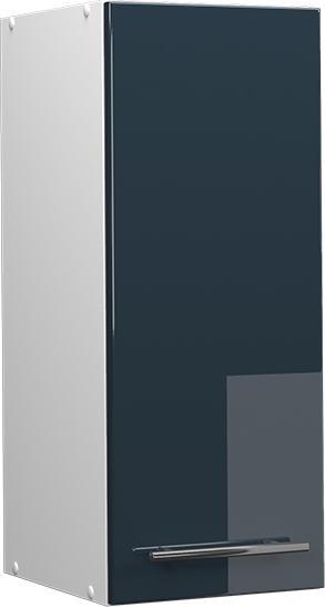 Dunkelblau hochglanz, Weiss