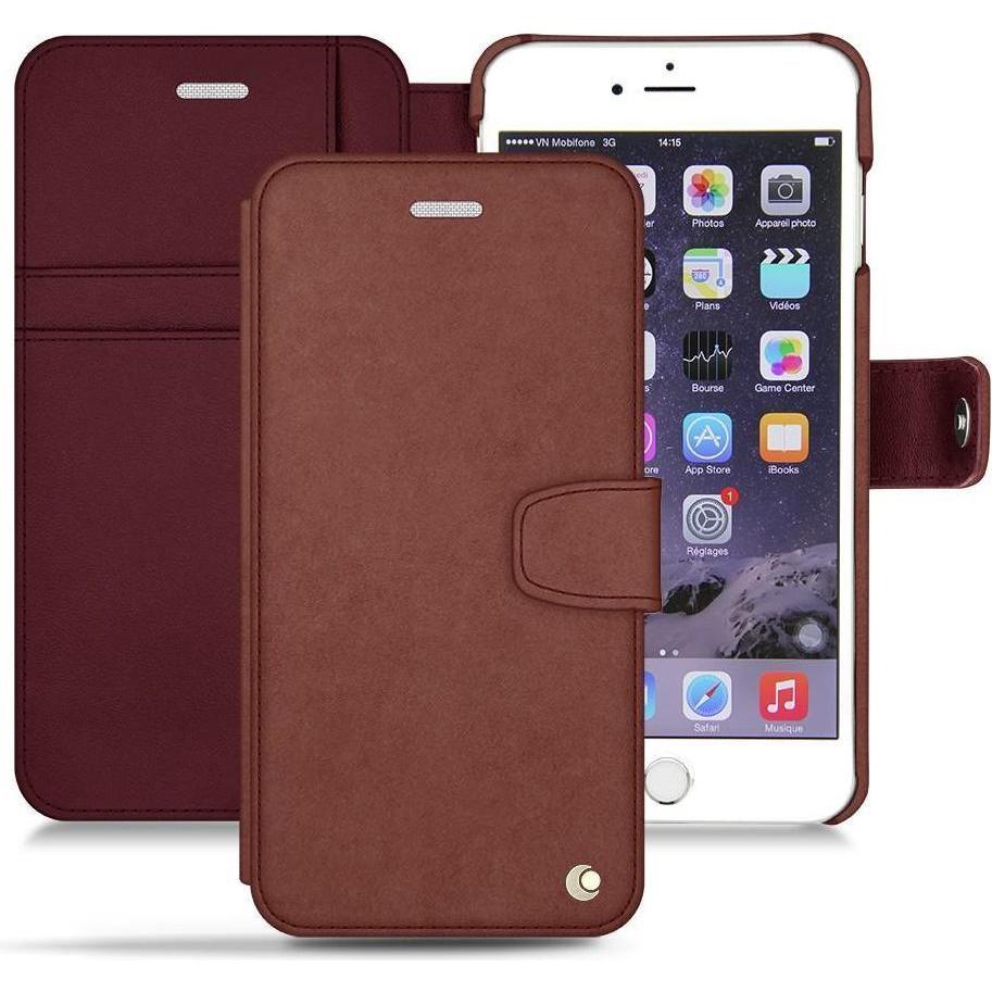 Noreve Lederschutzhülle Wallet (Apple iPhone 6s), Smartphone Hülle, Rot