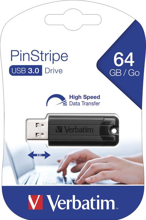Produktbild Verbatim PinStripe (64 GB, USB-A)