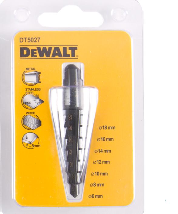 Actual product image DeWalt Extreme Impact step drill HSSG DT5027 (618 mm, extremely robust, made of one piece (6-18 mm)