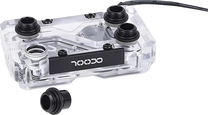 Immagine prodotto Alphacool Connettore GPX SLI doppio - Plexi - RGB indirizzabile - 3 spazi PCI-E