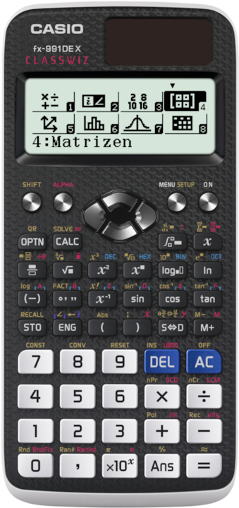 Casio Fx-991de X (Solarzellen, Batterien)