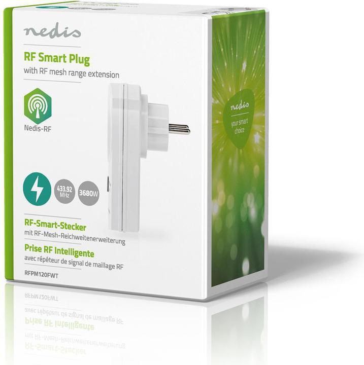 Image du produit Nedis Prise RF ON/OFF Extension de la portée du maillage RF Schuko type F 3680 W Blanc