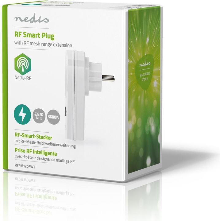 Produktbild Nedis RF-Stecker EIN/Aus RF-Mesh-Reichweitenerweiterung Schuko-Typ F 3680 W Weiss