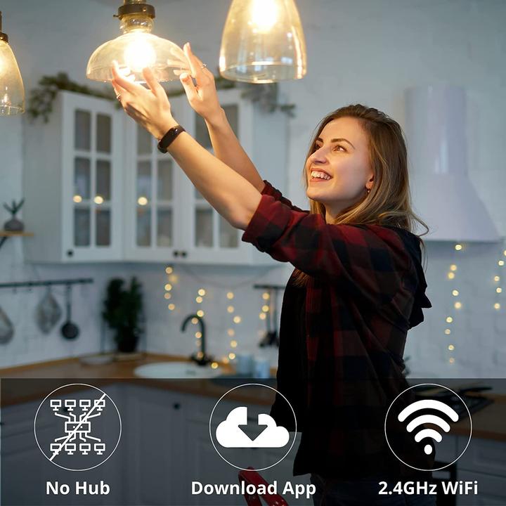 Immagine prodotto Blaupunkt Lampadina intelligente E27 - WiFi - Dimmerabile - Lampada intelligente - 9W - Google Home - Singola (E27, 900 lm, 1 x)