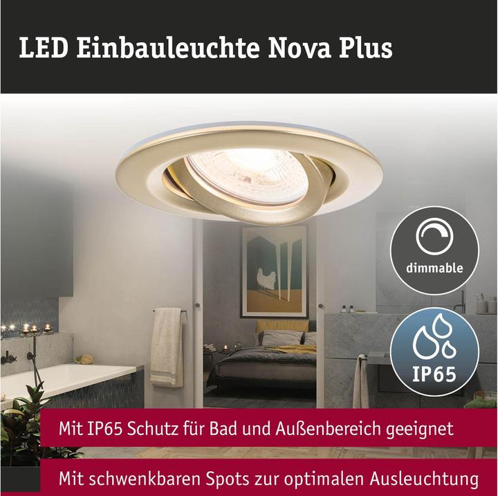 Image du produit Paulmann Einbauleuchte Nova Set (460 lm, GU10)