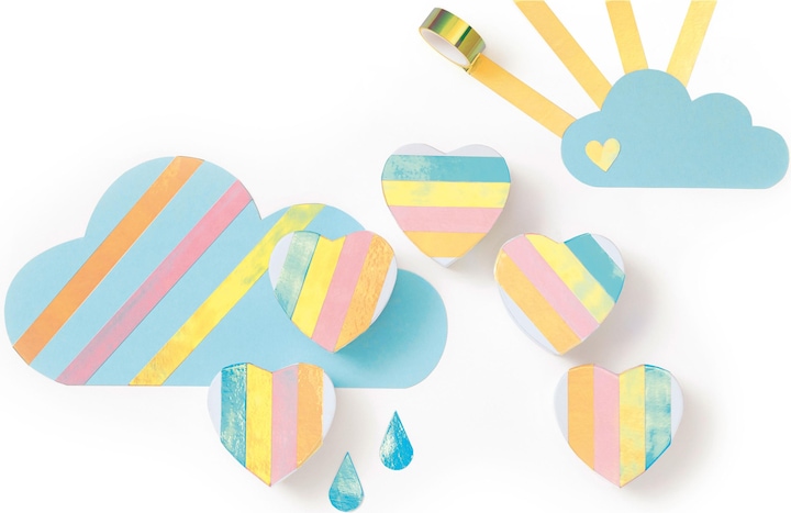 Image du produit Folia Ruban adhésif décoratif Magic Rainbow Tape, dévidoir inclus