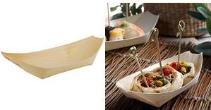 Actual product image Papstar Fingerfood - Bowls "pure" "shuttles (50 x)